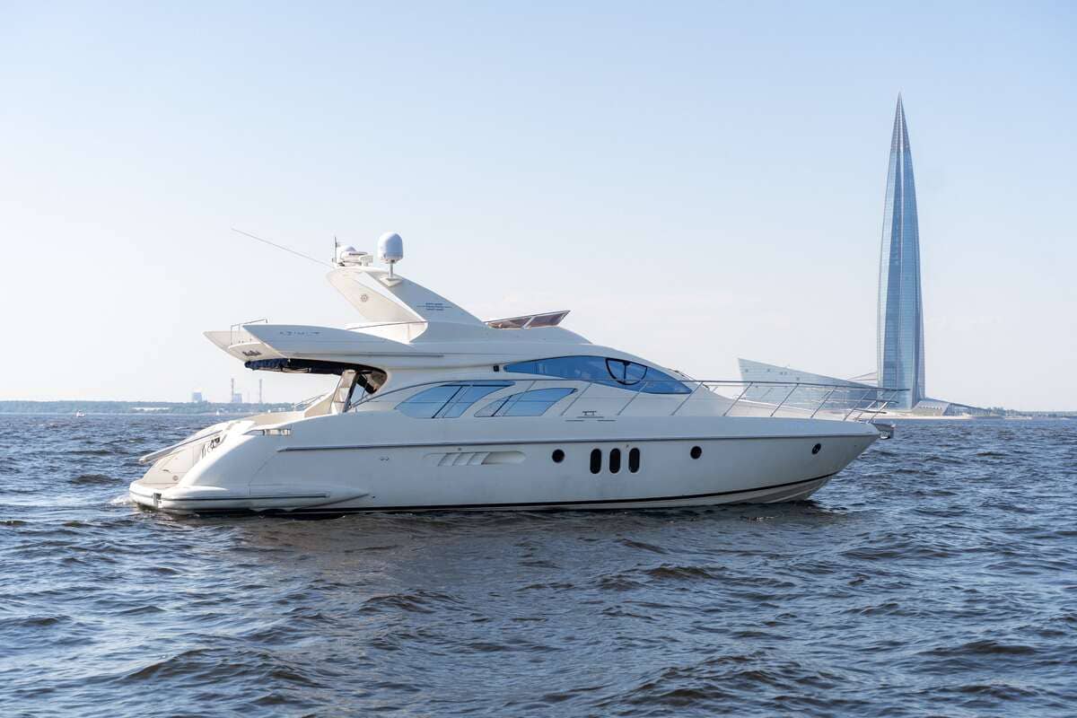 Яхта «Азимут 55 / Azimut 55» — прогулка по Неве — фото 14