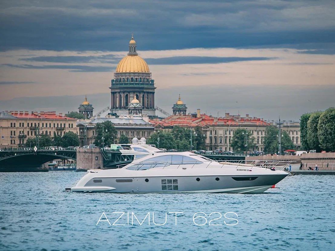 Яхта «Azimut 62» — прогулка по Неве